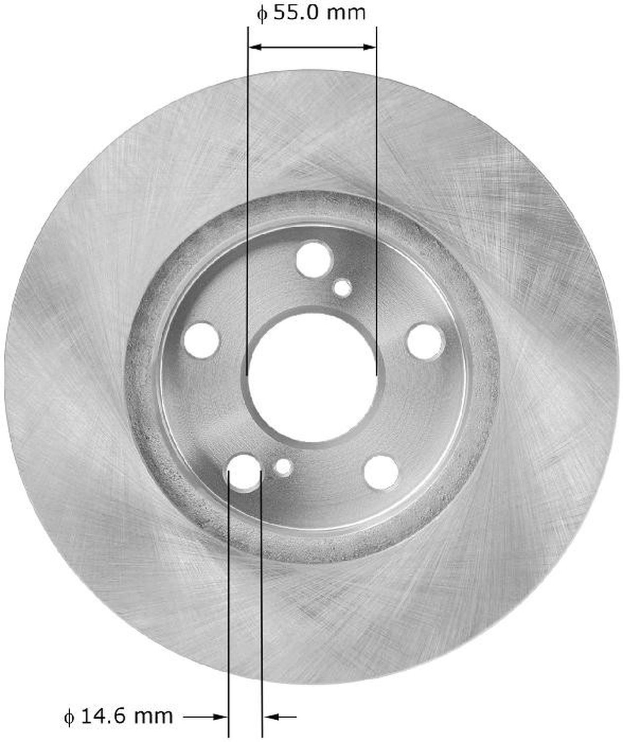 Bendix PRT5944 BENDIX Disc Brake Rotor For 10-17 CT200h Prius Prius Plug-In