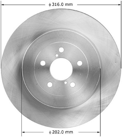Bendix PRT6057 BENDIX Disc Brake Rotor For 04 Subaru Impreza