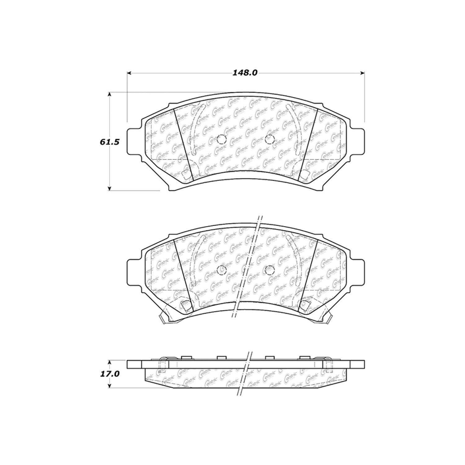 Centric Parts 300.06990 Disc Brake Pad Set 805890236443 | eBay