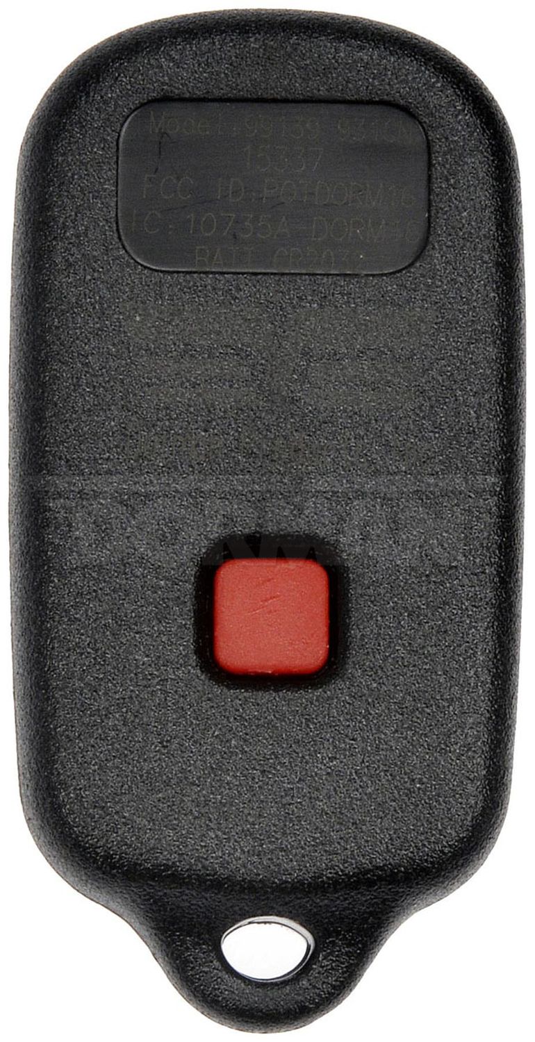 Dorman 99139 Keyless Entry Remote 3 Button For 99-03 Toyota Sienna Solara