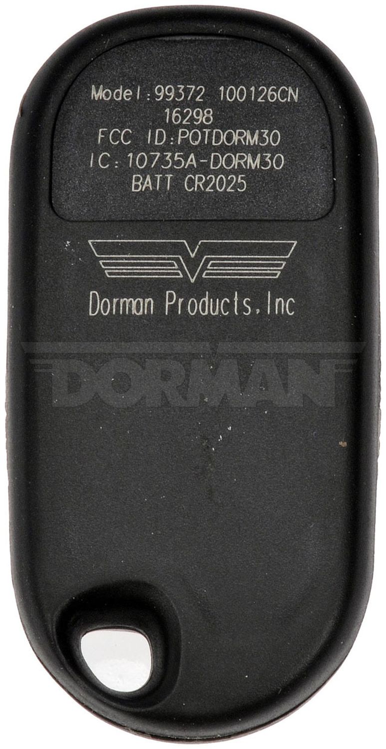 Dorman 99372 Keyless Entry Remote 3 Button For 02-11 Honda Civic Element
