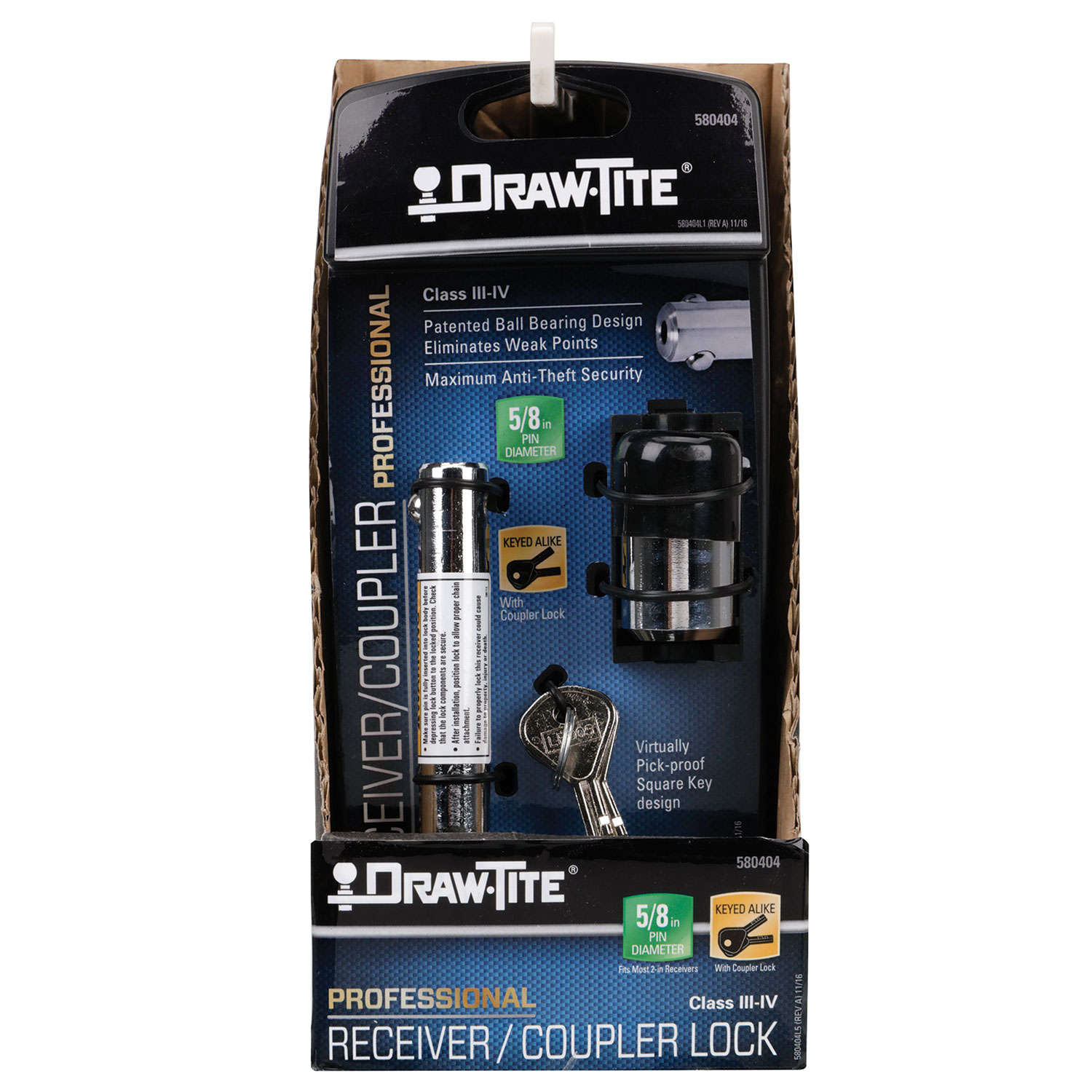 Draw-Tite 580404 Trailer Coupler Lock Set