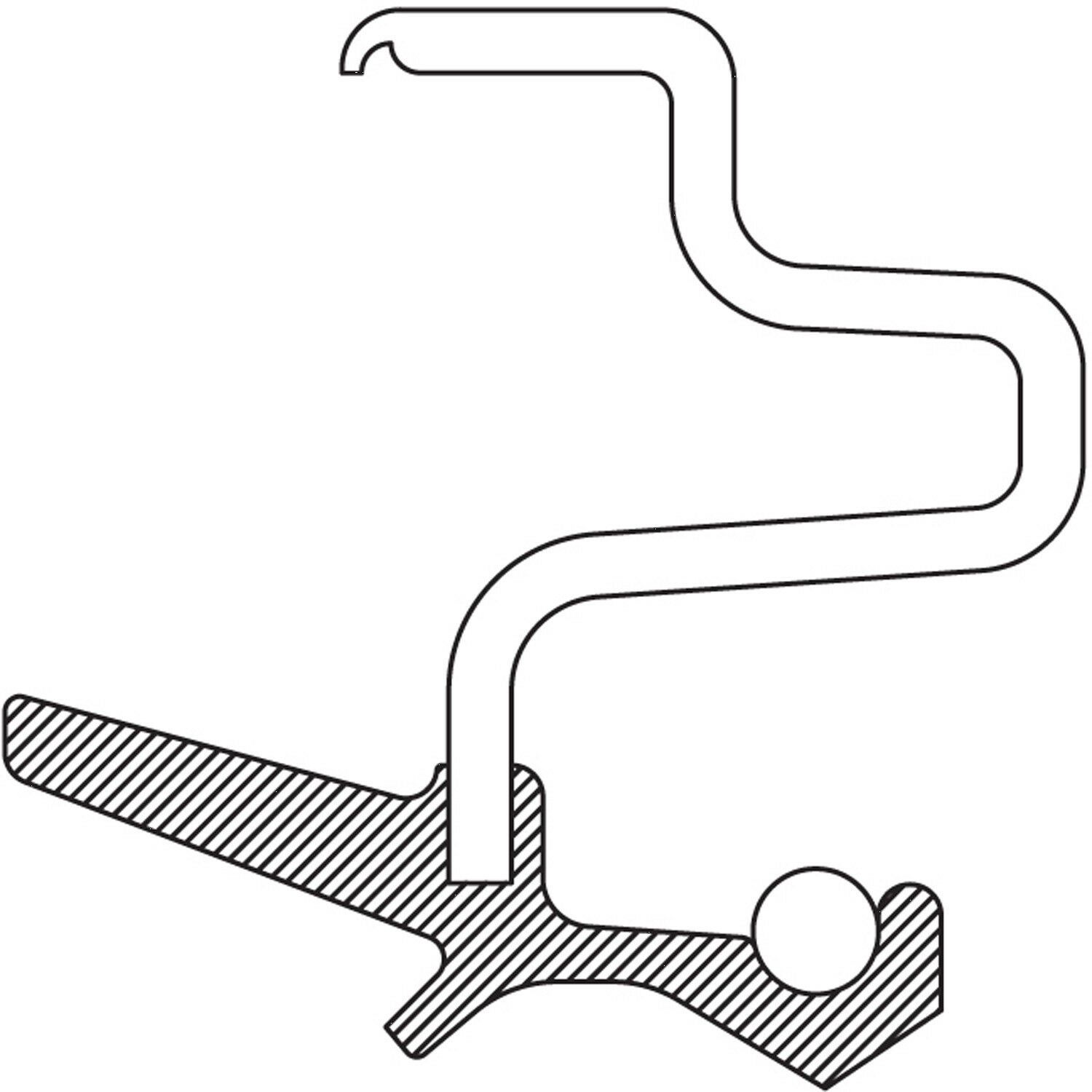National 710654 Trans Case Output Shaft Seal