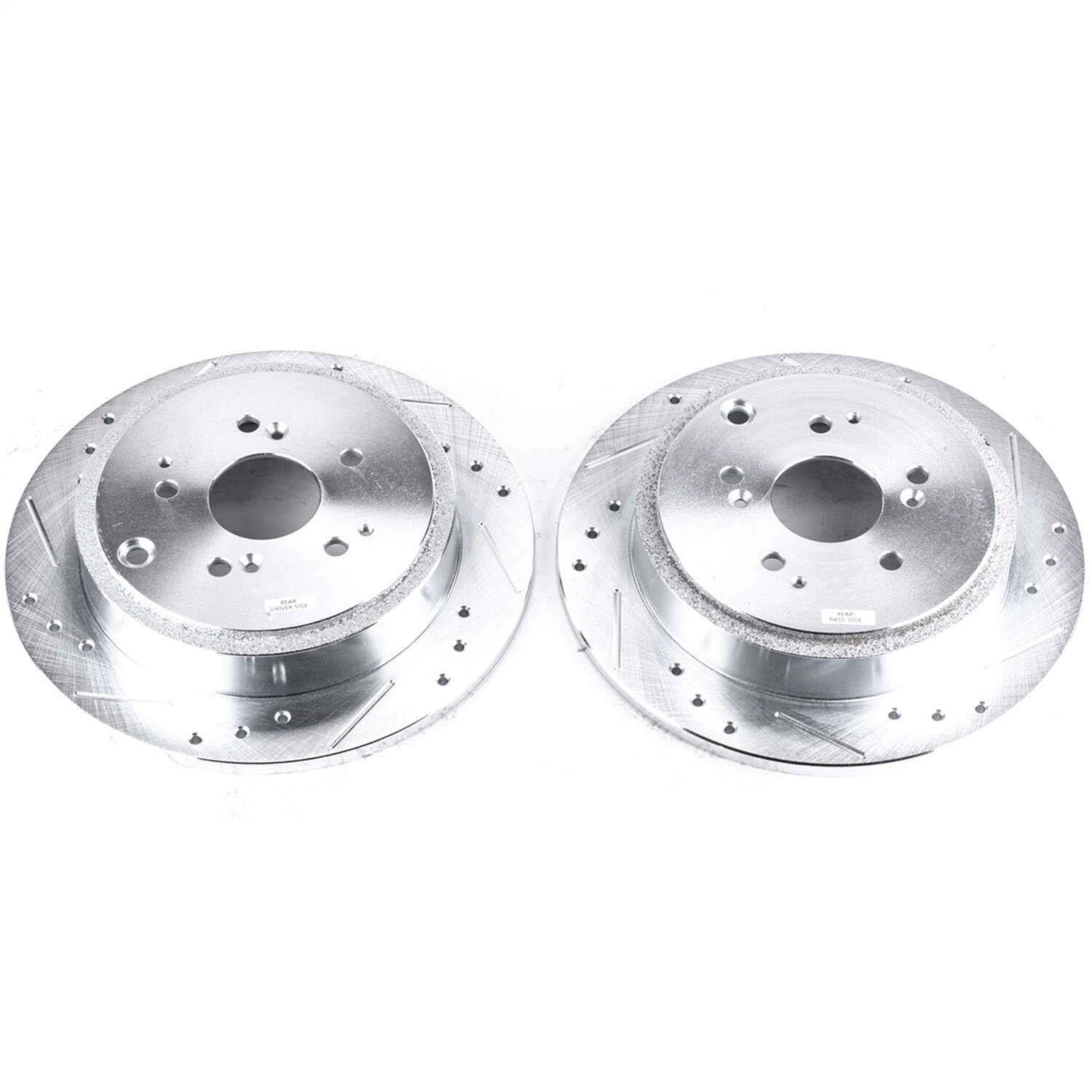 PowerStop JBR960XPR Disc Brake Rotor Set For 01-08 Acura Honda MDX Pilot