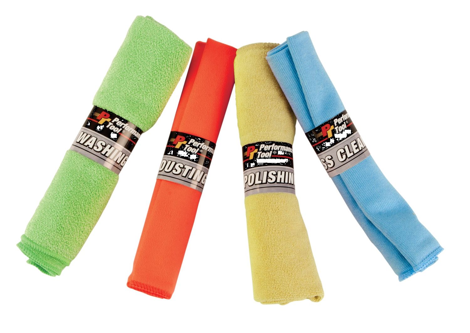 Performance Tool W1474 4-Pc Microfiber Cloth Set