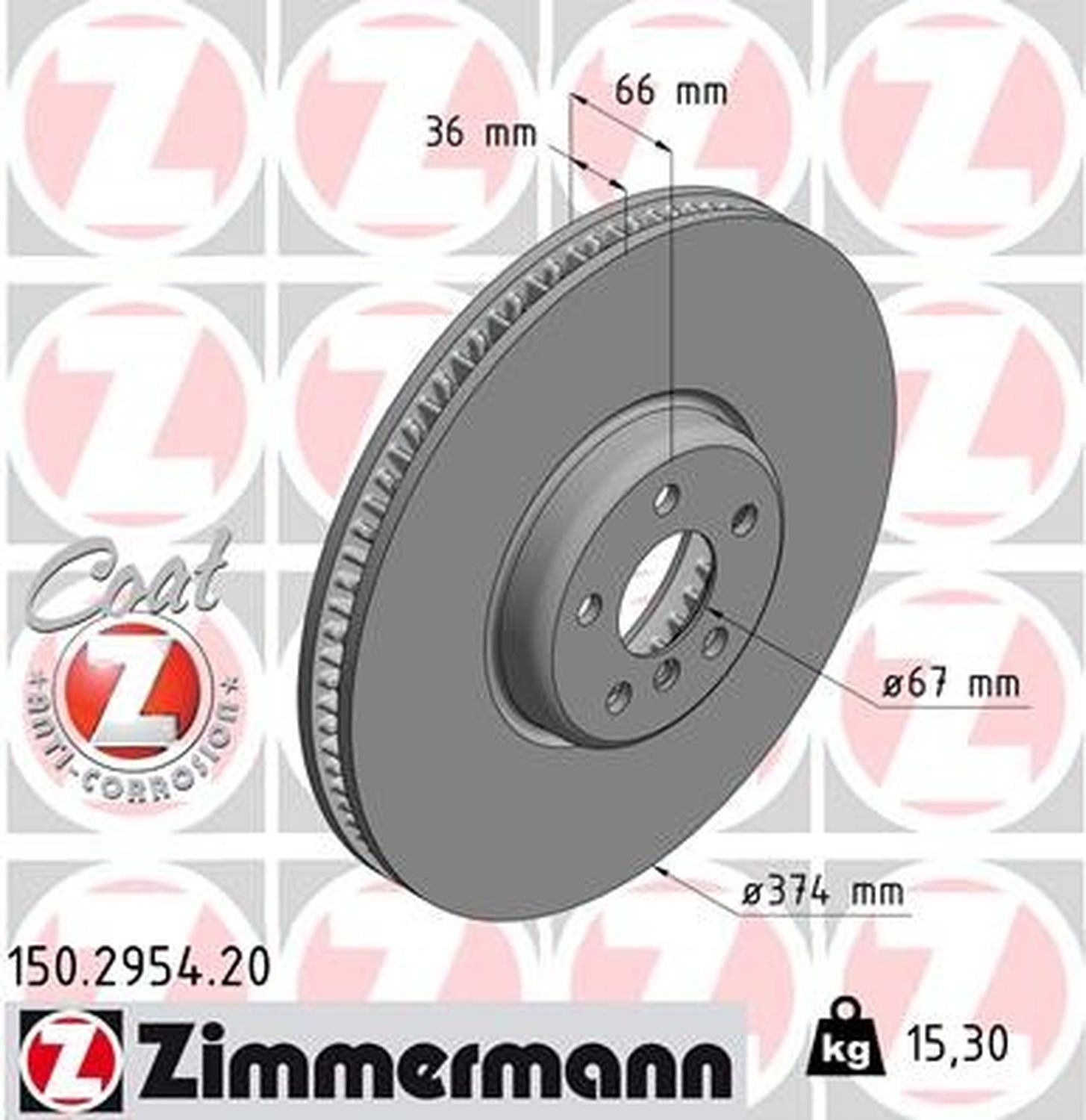 Zimmermann 150.2954.20 Standard Coat Z For Select 16-20 BMW Models