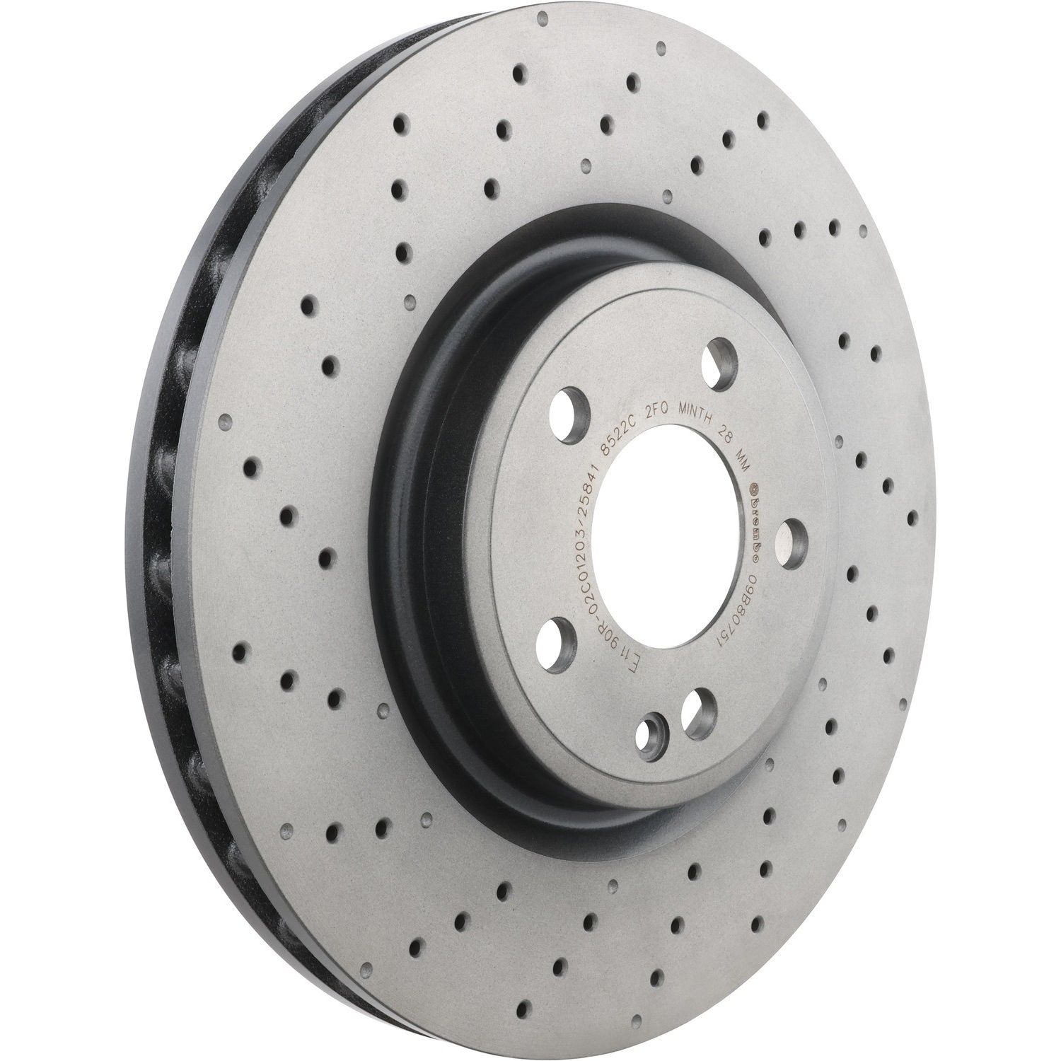 Brembo 09.B807.51 Disc Brake Rotor For 14-20 Mercedes-Benz CLA250 GLA250